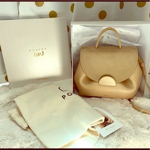 Authentic Polene numero un bag suede tan color